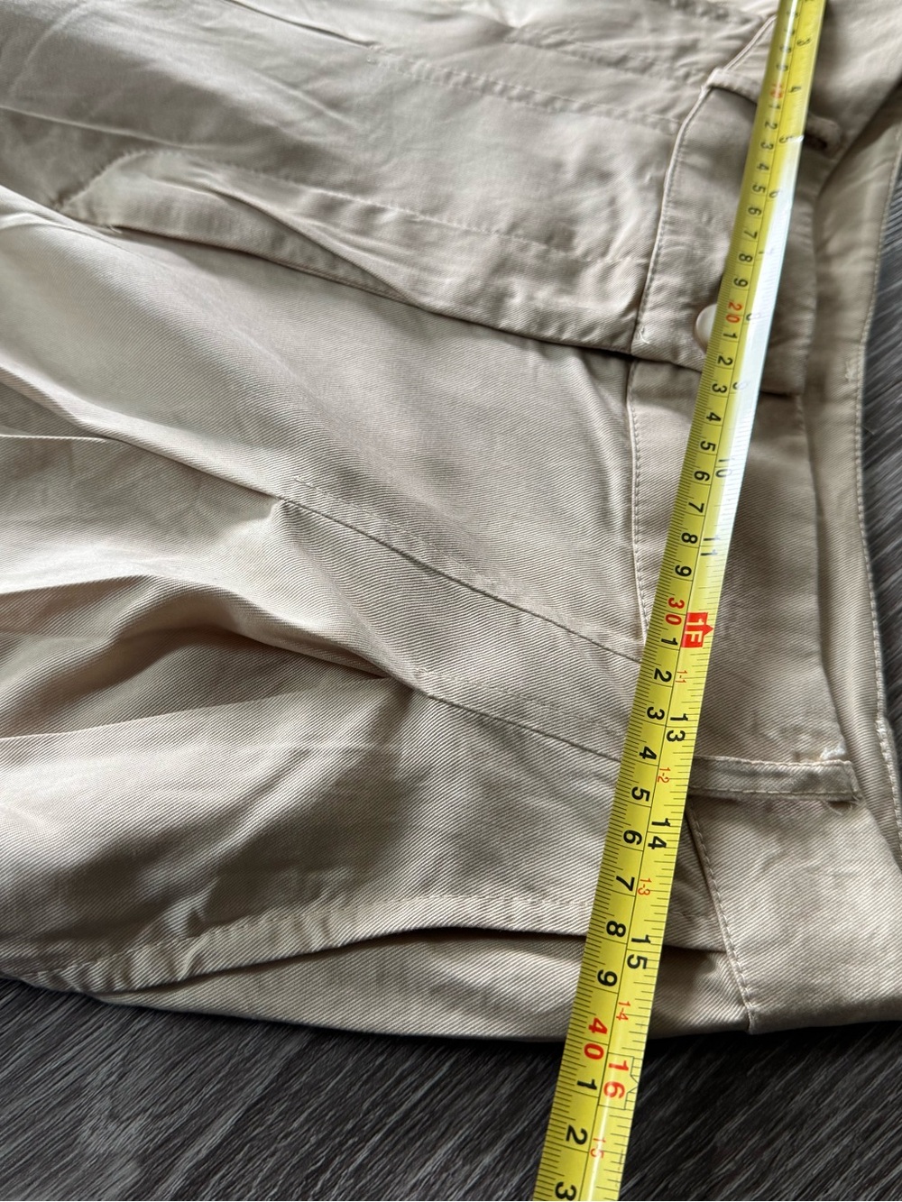 Anthropologie X Amadi Pleated
Wide Leg Trousers Sand Beige High Rise Tencel - Picture 4 of 10